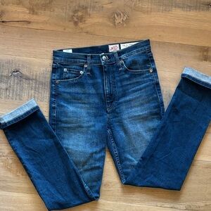 Rag & Bone Women's High Rise Blue Jeans